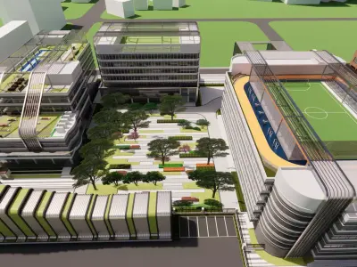 Modern City Block -A20 3D model