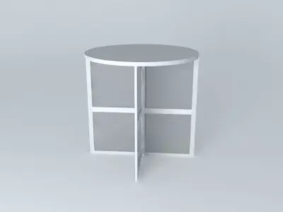 dfg round table with two shelves Free 3D model