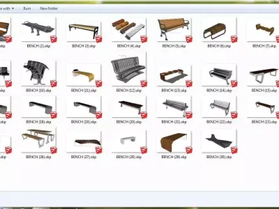 Architectural Benchs Free 3D model