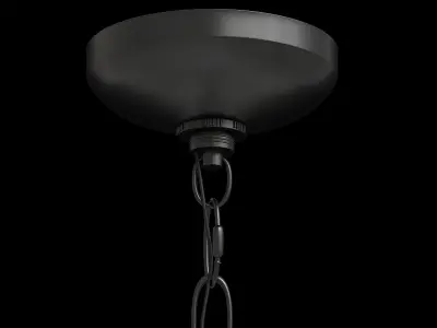 chandelier with five candle lights 3D model