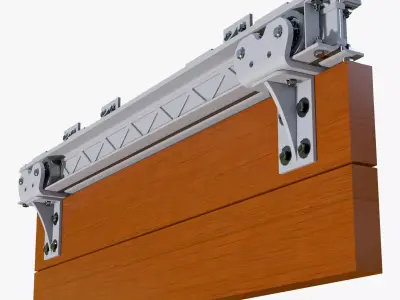 Sliding Door Mechanism M1 3D model