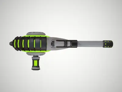 Futuristic Rifle 04 Low-poly 3D model