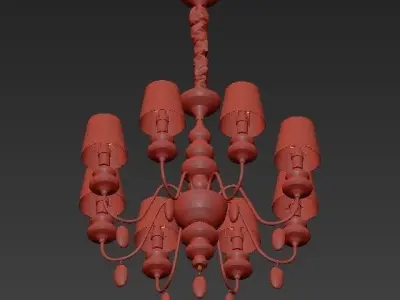 Masiero Eva Chandelier 8 3D model