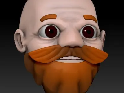 Hashim - Worker or Peasant Mobile Game Ready Model Free low-poly 3D model