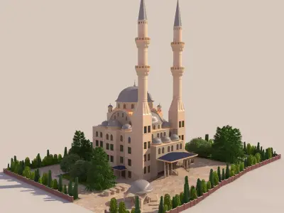 MOSQUE - HI RES 3D model