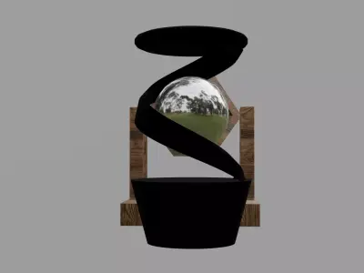 A Pair of Kinetic Desk Toys Free low-poly 3D model