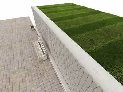 Wall Cross Section Insulation-Park wall detail-7 3D model