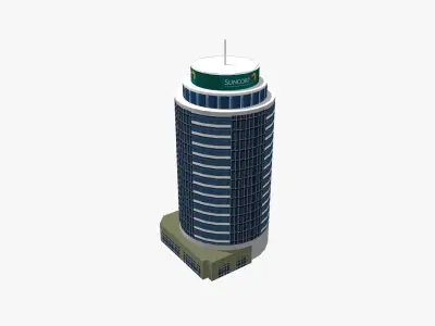 Suncorp Center Low-poly 3D model