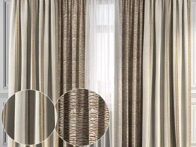 Curtain Set 123 3D model