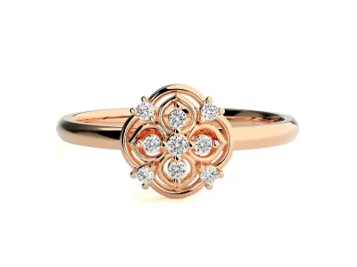 Women ring 3D print model 71
