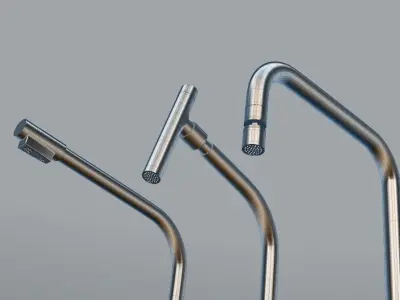 3 Taps kit 3D model 3D model 3D model