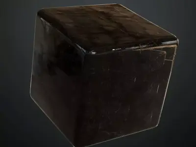 Luxury High-Gloss Mirror Black Marble PBR Seamless Texture