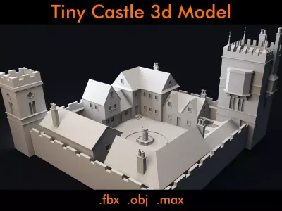 Tiny Castle - 3d Model 3D model