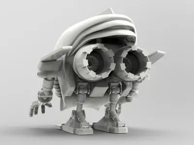 Jetroid Robothelmets Series Sci Fi 3D print model
