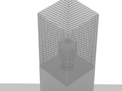 Concrete table light 3D model