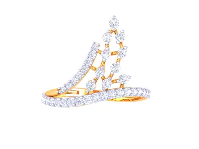Women Ring MTL 3dm STL OBJ FBX Details 3D print model 12