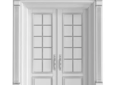Entrance classic door External Doors Exterior Door 3D model