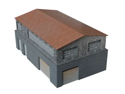 Warehouse 1 Low-poly 3D model purchase