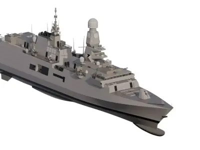 Spanish navy mutlirole frigate 3D model