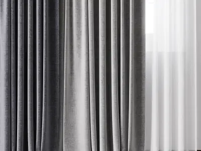 Hadi curtain 65 3D model