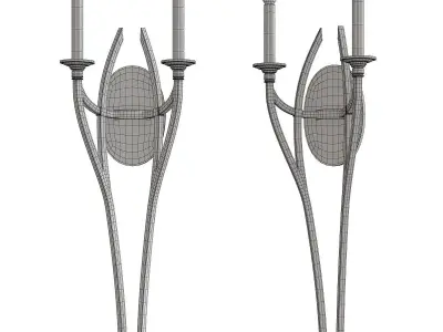 Covent Park Wall Sconce Low-poly 3D model