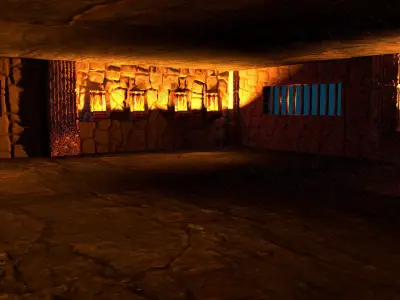 Jail interior 3D model