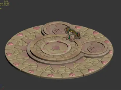 Disney main city - Mickey platform 03 3D model