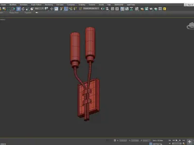 WINFIELD DOUBLE SCONCE Low-poly 3D model
