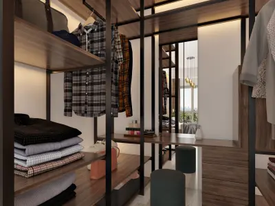Bedroom 3D model 12