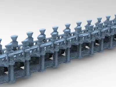 Ancient Stone bridge  3D model