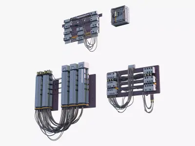 Industrial Electrical Switchboard M1 3D model