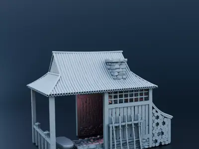 Japanese house 3D print model
