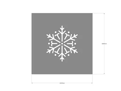 Snowflake Stencil 3D model