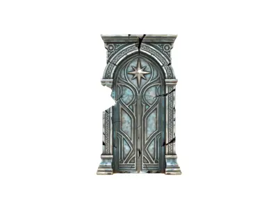Ancient Star Portal Low-poly 3D model