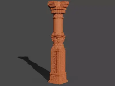 Indian Temple Pillar 2 Free 3D model