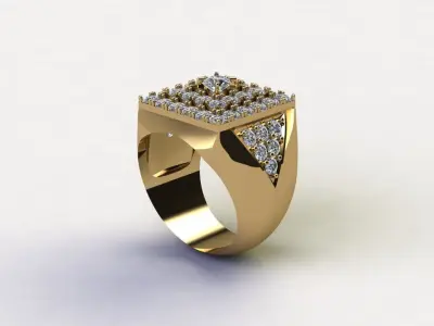 Man Ring 2020 popular Gold light in Asia cad file  R28 3D model