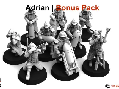 Valour Korps - Heavy Artillery Crew 3D print model