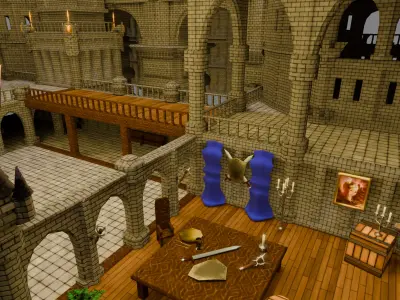 Modular Castle - Heroixsoft Low-poly 3D model
