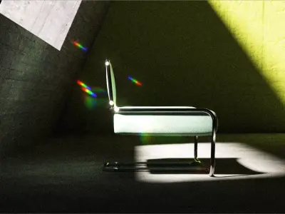 Space Chair Low-poly 3D model