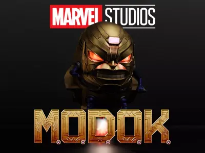 MODOK Low-poly 3D model