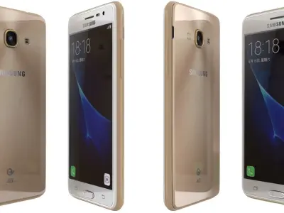 Samsung Galaxy J3 Pro Black And White 3D model