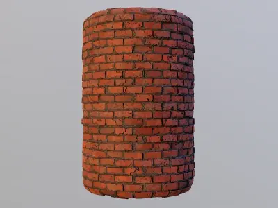 Damaged Brick Wall PBR Texture Texture