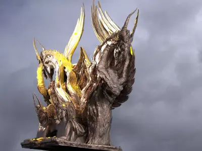 Ancient Serpent Throne 6 3D model