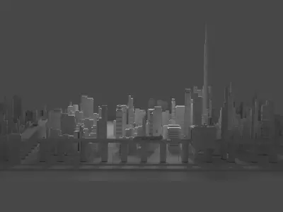 3D Liberty city Free low-poly 3D model