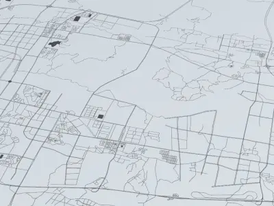 Chongquing Road Network and Streets 3D model