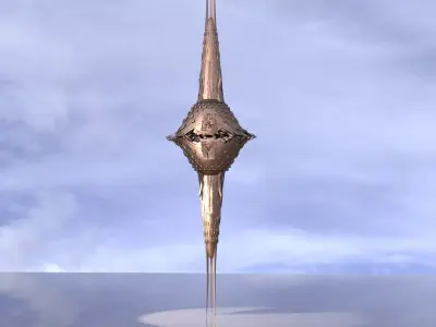 Babylonian Tower spire relic 3D model