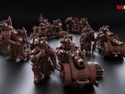 Solar Guard - Heavy Support Squad Classic of the Imperial Force 3D print model