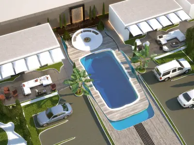 Pool   Landscape 3D model