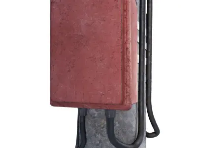 Concrete Power Line Pole 3D model