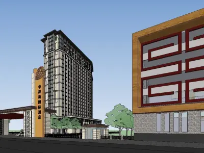 vacation spot-Resort-Fashion Leisure Hotel-0178 3D model